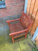4 grote houten tuinstoelen, Tuin en Terras, Ophalen, Gebruikt, Hout