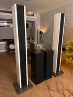 (2 sets) Piega LDR 6.0 + LDR 4.0 ribbon Zwitsers high end, Gebruikt, 120 watt of meer, Front, Rear of Stereo speakers, Ophalen