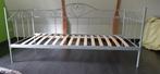 Eenpersoons metalen bed 90x200, Ophalen, 90 cm, Eenpersoons, Zo goed als nieuw