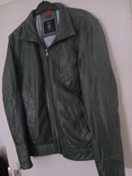 Groene leren jas Nothing but Leather maat 52, Ophalen of Verzenden, Zo goed als nieuw, Maat 52/54 (L), Bruin