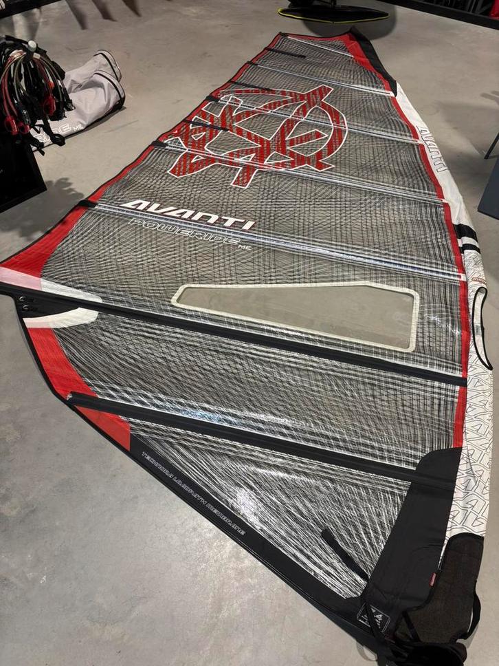 Avanti Poweride ME 7.4, Watersport en Boten, Windsurfen, Gebruikt, Zeil, Met draagtas, 7 m² of meer, Ophalen