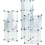 Kubus vitrine kast (modulair), Ophalen, Gebruikt, 50 tot 100 cm, Glas