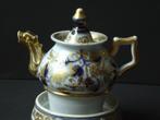antiek porselein Teepot en schotel Porcelaine de Paris XIXe, Antiek en Kunst, Antiek | Porselein, Ophalen of Verzenden