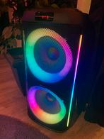 Denver Partybox Bluetooth Speaker  met Microfoon, Subwoofer, Zo goed als nieuw, 120 watt of meer, Ophalen