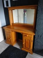 Kaptafel met spiegel, Huis en Inrichting, Tafels | Kaptafels, Ophalen, 100 tot 150 cm, Zo goed als nieuw, 150 tot 200 cm