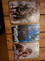 Manowar blikken borden., Ophalen of Verzenden