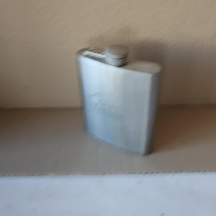 Glen Tallock Scotch Whisky heupfles heupflacon zakflacon RVS, Verzamelen, Merken en Reclamevoorwerpen, Gebruikt, Gebruiksvoorwerp