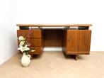 Vintage mid century bureau buro scandinavisch teakhout, Huis en Inrichting, Bureaus, Ophalen of Verzenden, Zo goed als nieuw