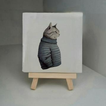 Wandtegeltje Cat beschikbaar voor biedingen