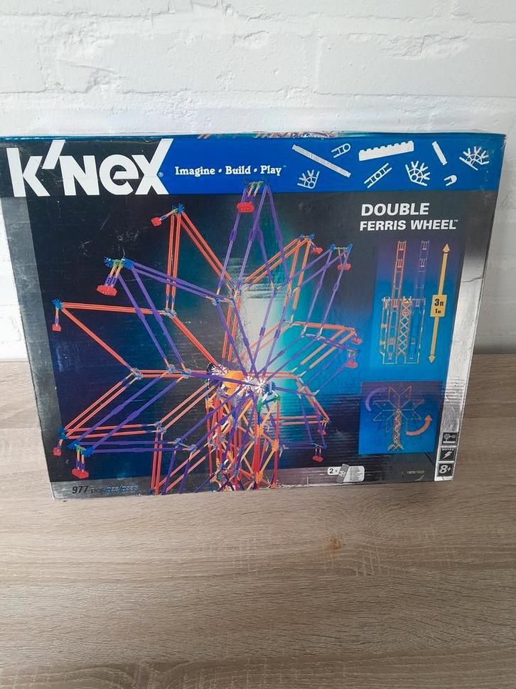 K'nex Dubbel Reuzenrad - Set 13076/70329, Kinderen en Baby's, Speelgoed | Bouwstenen, Gebruikt, K'nex, Ophalen