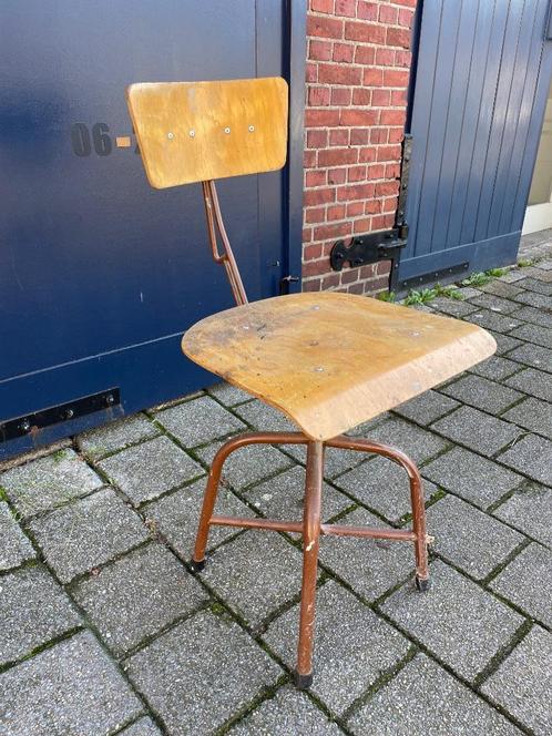 Vintage atelierstoel Coene & Co Amsterdam, Antiek en Kunst, Curiosa en Brocante, Ophalen