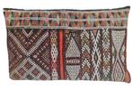 Handmade oriental wool Kelim Cushion vintage Marocco 30x46cm, Overige kleuren, Ophalen of Verzenden, Zo goed als nieuw, Rechthoekig