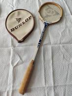 retro houten squash racket, Sport en Fitness, Squash, Racket, Gebruikt, Ophalen of Verzenden, Met hoes