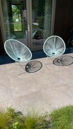 Twee witte tuinstoele, Tuin en Terras, Tuinstoelen, Ophalen, Gebruikt, Kunststof