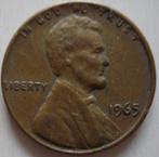 Lincoln penny-1965, Ophalen of Verzenden, Noord-Amerika, Losse munt
