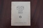 Puch 125  1940 ? motorrijwiel instructie boekje 125cc, Motoren, Ophalen of Verzenden, Overige merken