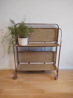 Vintage trolley met webbing print. Plat weg te zetten, Ophalen, Gebruikt, 50 tot 100 cm, .