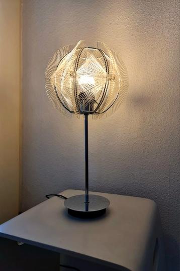 Tafellamp swag lamp nylon spinnenweb lamp naar Paul Secon  beschikbaar voor biedingen