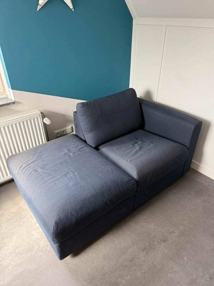 Fauteuil + voetenbank | Ikea VIMLE, Huis en Inrichting, Banken | Sofa's en Chaises Longues, Gebruikt, Eenpersoons, Minder dan 150 cm