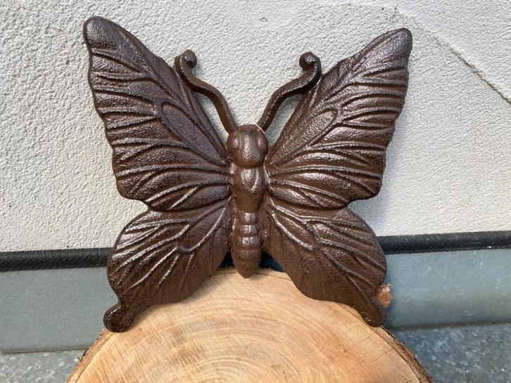 GIETIJZEREN VLINDER MODEL GA665-L NIEUW, Tuin en Terras, Tuinwanddecoratie, Nieuw, Ophalen of Verzenden