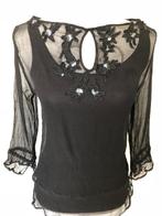 dames top - Filippa k, Verzenden, Zwart, Zo goed als nieuw, Lange mouw