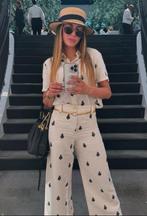 Zara Geborduurde top en broek Broekpak - Maat M - Nieuw, Ophalen of Verzenden, Nieuw, Maat 38/40 (M), Wit