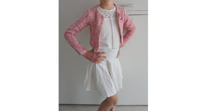 NIEUW Port Lavande (Monnalisa) Set Setje Rok Jasje, Mt. 128, Kinderen en Baby's, Kinderkleding | Maat 128, Nieuw, Meisje, Jurk of Rok