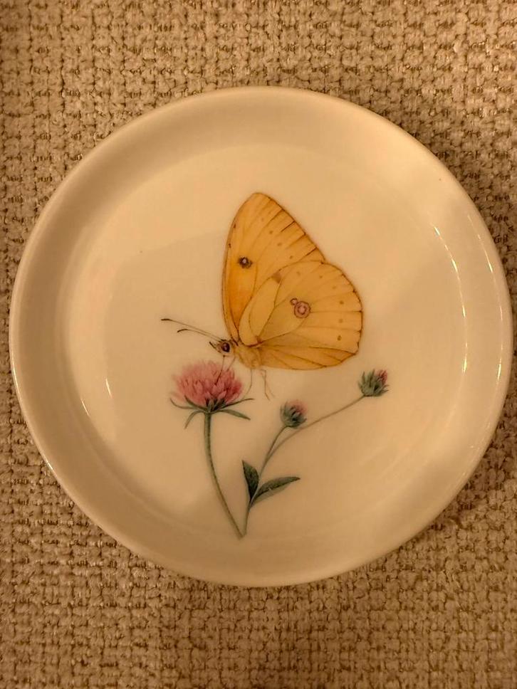 Vintage Bavaria porseleinen bordje schaaltje citroen vlinder, Antiek en Kunst, Antiek | Wandborden en Tegels, Ophalen of Verzenden