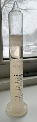 Baroscoop-barometer-weerglas-stormglas "kampfer weerglas"., Ophalen, Zo goed als nieuw