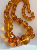 Antieke Barnsteen Edelsteen Ketting, Sieraden, Tassen en Uiterlijk, Antieke sieraden, Ophalen of Verzenden, Ketting, Met edelsteen