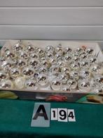 -	Kerstballen zilver retro 48 stuks, Ophalen of Verzenden