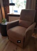 Relaxfauteuil Cognac elektrisch bedienbaar, als nieuw, Ophalen, 75 tot 100 cm, Zo goed als nieuw, 75 tot 100 cm