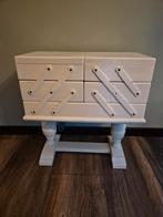 Vintage houten naaidoos / naaibox harmonica model, Hobby en Vrije tijd, Naaien en Fournituren, Ophalen of Verzenden, Gebruikt