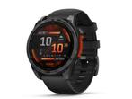 Garmin Fenix 8 47mm / 51mm AMOLED SlateGray Steel NIEUW, Sieraden, Tassen en Uiterlijk, Sporthorloges, Garmin fenix 8 amoled, Zwart