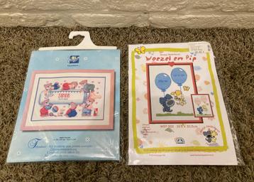 NIEUW - 2 borduurpakketten: Vervaco / Woezel & Pip beschikbaar voor biedingen