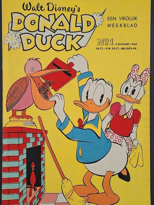 Donald Duck 1960 nr. 1, Boeken, Stripboeken, Zo goed als nieuw, Eén stripboek, Ophalen of Verzenden