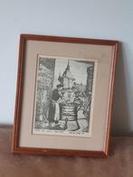 Litho vrouw aan de was John de Jongh  1981 opdracht Miele, Ophalen