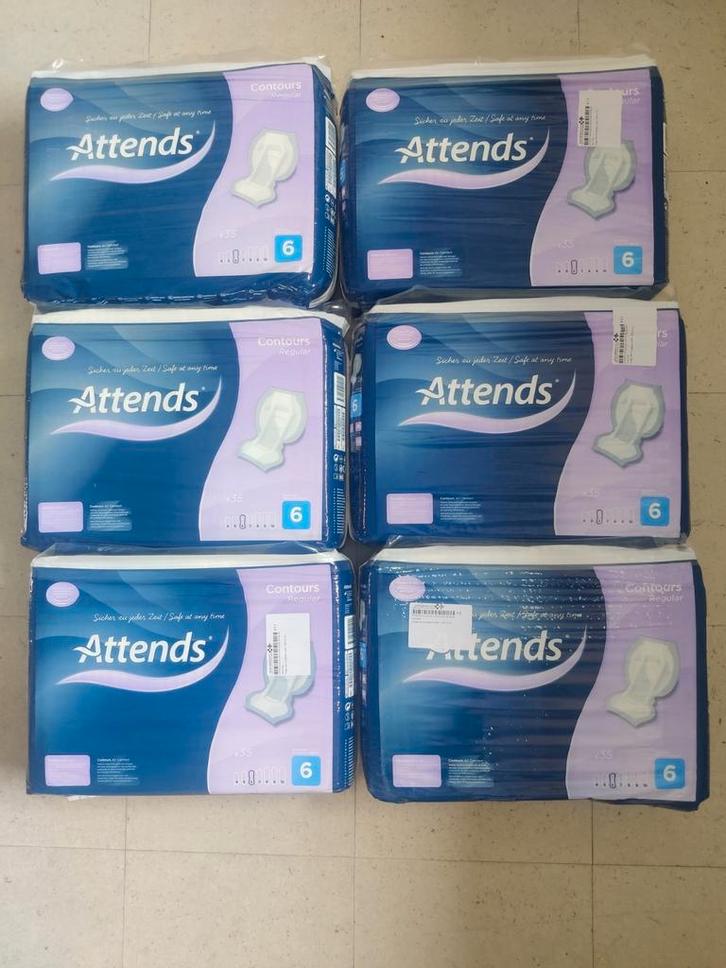 Attends Contours 6 incontinentie materiaal, Diversen, Verpleegmiddelen, Zo goed als nieuw, Ophalen of Verzenden