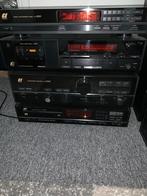 SanSui Stereo Toren met B&W Speakers - Vintage, Gebruikt, Cassettedeck, Losse componenten, Ophalen