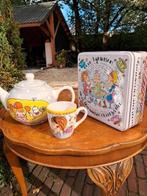 Blond theepot, koektrommel en Senseo beker, Huis en Inrichting, Keuken | Servies, Gebruikt, Overige typen, Ophalen of Verzenden