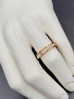 18K Gouden Ring met Zirkonia - Maat 19mm, Sieraden, Tassen en Uiterlijk, Ringen, Nieuw, Ophalen of Verzenden, Met edelsteen, Dame
