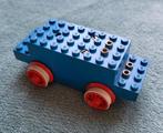 Lego trein locomotief motor Blauw & wielen + antislip rubber, Ophalen of Verzenden, Gebruikt, Complete set, Lego