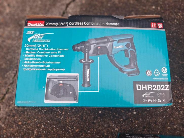 Makita DHR202Z Slagboormachine Body, Doe-het-zelf en Verbouw, Gereedschap | Boormachines, Nieuw, Ophalen