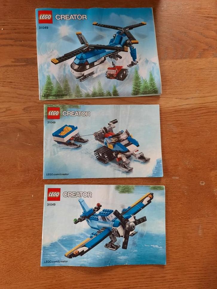 Lego creator 3-in-1 31049 Dubbel-rotor helikopter, compleet, Kinderen en Baby's, Speelgoed | Duplo en Lego, Zo goed als nieuw
