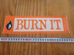 sticker Transparant RIZLA *  BURN IT  vloeitjes, Ophalen, Zo goed als nieuw, Sticker