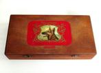 Grote Vintage Speurhond Simpaticos sigaren houten doos., Verzamelen, Ophalen of Verzenden