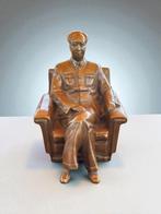 Bronzen beeld, beeldje van Mao Zedong., Ophalen of Verzenden, Brons