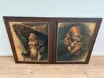 Thai men paintings, Ophalen of Verzenden, Zo goed als nieuw, Schilderij, Minder dan 50 cm