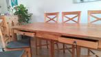 Teakhouten eettafel 200x90 cm, Huis en Inrichting, Tafels | Eettafels, Zo goed als nieuw, 150 tot 200 cm, Rechthoekig, 50 tot 100 cm