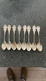 Zilveren lepeltjes Hanekam 8 stuks, Ophalen of Verzenden, Zo goed als nieuw, Zilver, Los bestek